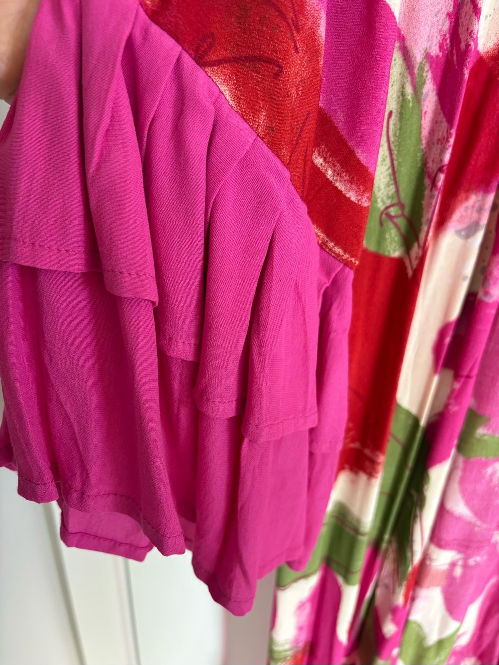 Bel Kazan Printed Ruffle-Sleeve Kimono - Picture 3 of 4